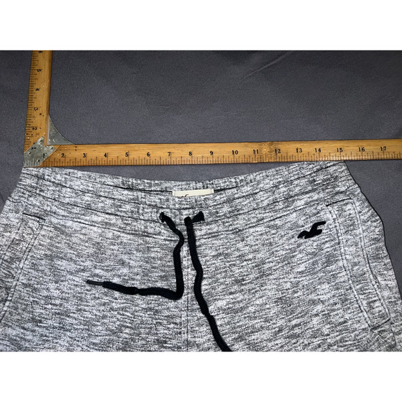 Hollister Pants Womens Sz S Heather Gray Zip Leg Elastic Waist Jogger Sweatpants - Picture 9 of 13